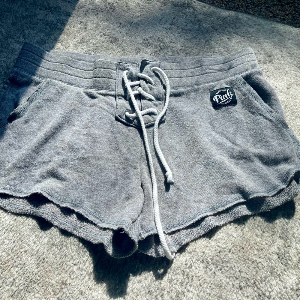 PINK Victoria's Secret lace up shorts - small